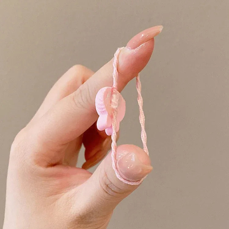 Bộ 10 chiếc dây buộc tóc trẻ em dễ thương, vòng tóc không gãy, băng đô nhỏ cho bé, hoa 1, bơ, trái cây và rau củ, hoa 2, hoa tám cánh nhiều màu, kẹo hồng, động vật ếch, kem, dưa hấu, hoa cúc trong suốt, màu kem...
