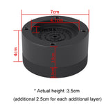 Đế máy giặt chống trượt tăng chiều cao, đệm chân giảm chấn cố định, màu đen 3.5cm, đen 6cm, đen 8.5cm