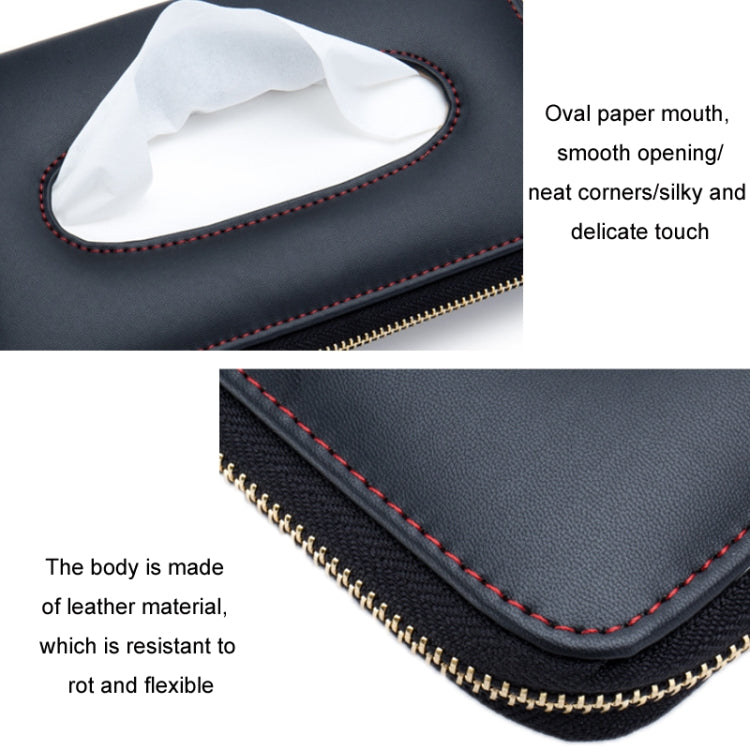 Car Sun Visor Skylight Hanging Tissue Box, H055 Black, H053 Beige, H052 Gray, H051 Brown