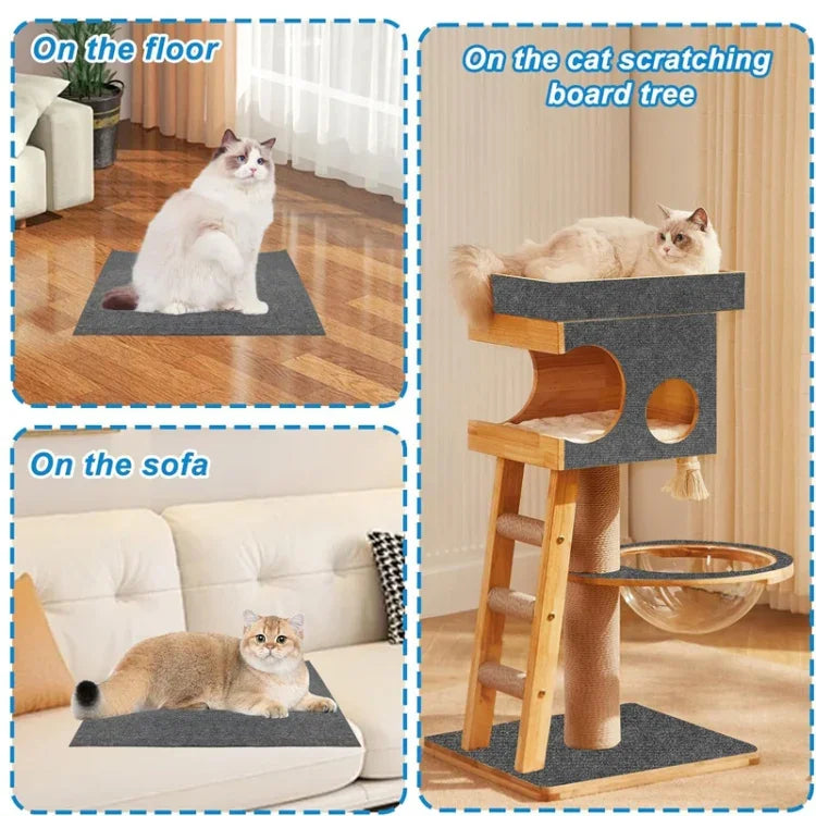 Thảm cào mèo tự dính có thể cắt, đồ chơi cào leo cho mèo DIY, 30 x 100cm, 40 x 100cm, 60 x 100cm
