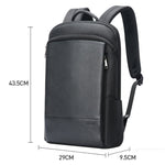 Balo laptop đi làm bằng da bò lớp đầu tiên Bopai chống nước nhẹ, mã 61-122731, 61-122721