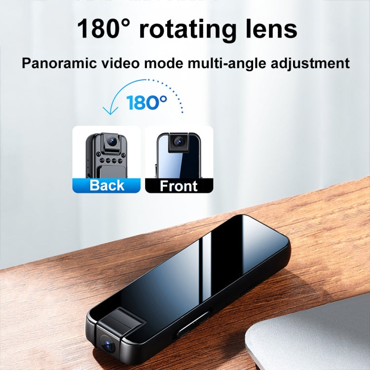 Mrobo D6 Máy quay video xoay 1080P có tầm nhìn ban đêm kẹp sau, không có bộ nhớ, 16GB, 32GB, 64GB, 128GB