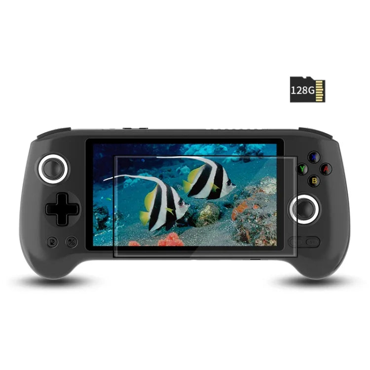 Máy chơi game cầm tay ANBERNIC RG556 hệ điều hành Android 13, màn hình AMOLED 5.48 inch, WIFI Bluetooth, bộ nhớ 128GB+128GB, 128GB+256GB