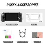 Máy chơi game cầm tay ANBERNIC RG556 hệ điều hành Android 13, màn hình AMOLED 5.48 inch, WIFI Bluetooth, bộ nhớ 128GB+128GB, 128GB+256GB
