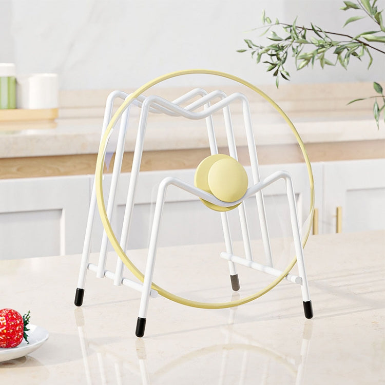 Giá để thớt trên bàn bếp đa chức năng, kệ lưu trữ nắp nồi nhiều tầng