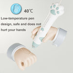 Bút in 3D nhiệt độ thấp sạc USB hình móng vuốt mèo, bút vẽ graffiti 3D DIY cho trẻ em, màu xanh bạc hà, màu hồng sakura