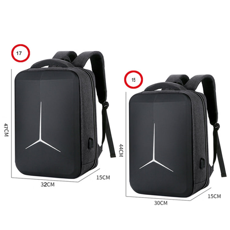 Balo laptop thể thao kinh doanh đa chức năng chống nước có cổng USB, 15 inch, 17 inch