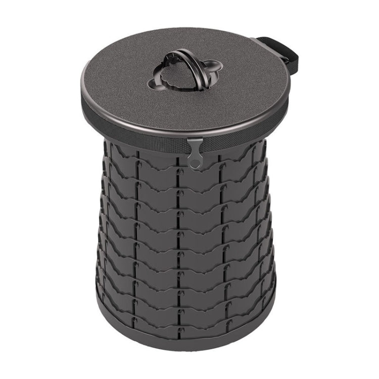 Ghế gấp dày đa năng ngoài trời cho xe hơi, nhà vệ sinh di động, 50cm (màu đen)