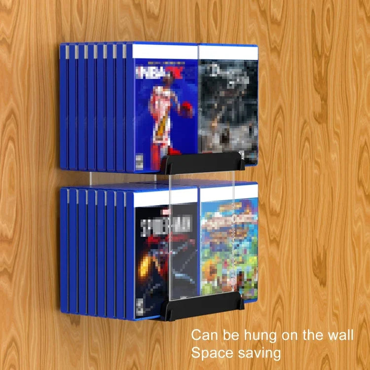 Giá đỡ lưu trữ đĩa CD thẻ game treo tường, hộp đựng CD 32 tấm