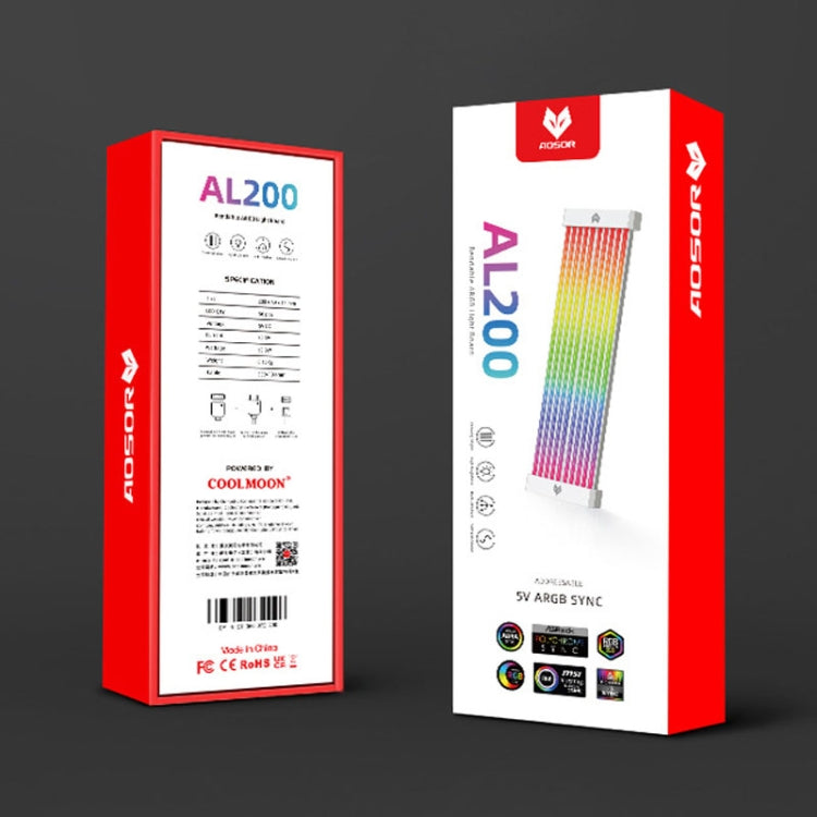 Dây nguồn phát sáng AOSOR Al200 Neon cho bo mạch chủ máy tính và card đồ họa, AL200
