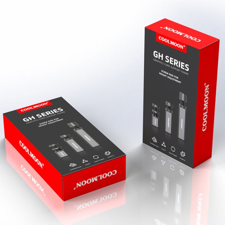 Giá đỡ card đồ họa COOLMOON cho máy tính để bàn, giá đỡ đứng card đồ họa, thanh đỡ có thể điều chỉnh ốc vít, 2.8-5cm (Đen), 2.8-5cm (Bạc), 5-8cm (Đen), 5-8cm (Bạc), 7.5-12cm (Đen), 7.5-12cm (Bạc)
