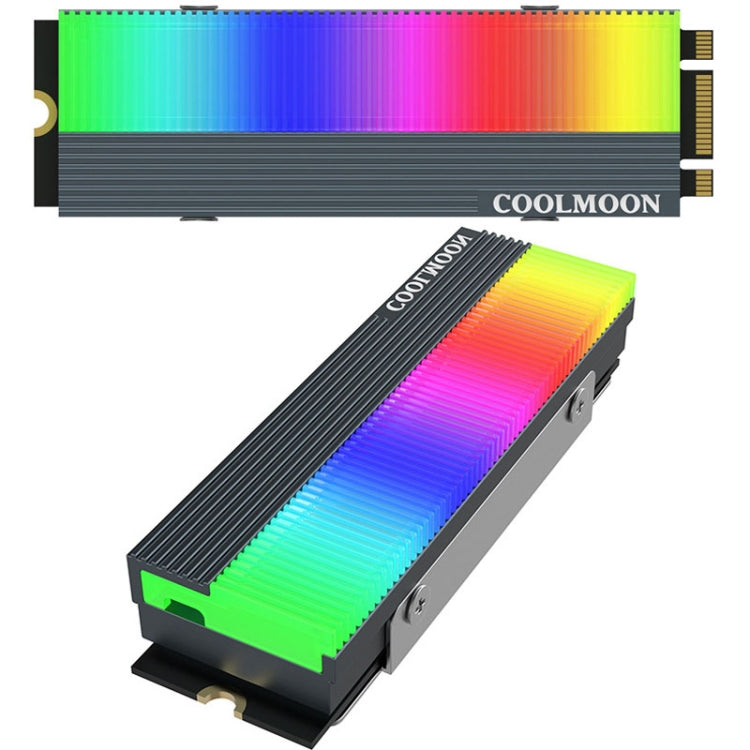Tản nhiệt ổ cứng thể rắn M.2 2280 COOLMOON CM-M2A 5V ARGB, CM-M2A