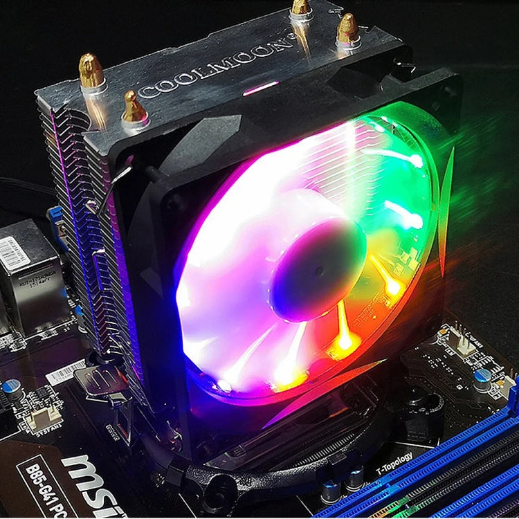 Quạt CPU ống đồng đôi COOLMOON Frost cho PC để bàn làm mát bằng không khí AMD, phiên bản P2 Magic Moon quạt đơn, phiên bản P22 Magic Moon quạt đôi, phiên bản P2 Streamline quạt đơn, phiên bản P22 Streamline quạt đôi