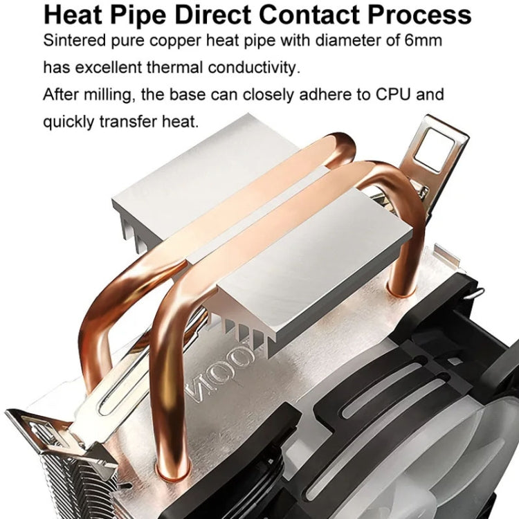 Quạt CPU ống đồng đôi COOLMOON Frost cho PC để bàn làm mát bằng không khí AMD, phiên bản P2 Magic Moon quạt đơn, phiên bản P22 Magic Moon quạt đôi, phiên bản P2 Streamline quạt đơn, phiên bản P22 Streamline quạt đôi