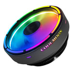Quạt làm mát CPU COOLMOON cho máy tính để bàn đổi màu tự động đa nền tảng, CM-BF-RGB