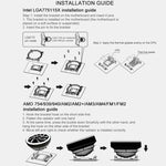 Quạt làm mát CPU COOLMOON cho máy tính để bàn đổi màu tự động đa nền tảng, CM-BF-RGB