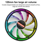Quạt làm mát CPU COOLMOON cho máy tính để bàn đổi màu tự động đa nền tảng, CM-BF-RGB