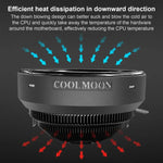 Quạt làm mát CPU COOLMOON cho máy tính để bàn đổi màu tự động đa nền tảng, CM-BF-RGB