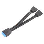 Cáp nối dài USB3.0 19 chân cho bo mạch chủ máy tính, dài 21cm 19Pin