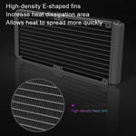 COOLMOON CM-YM-240T Digital ARGB Lens Edition Integrated Water Cooling CPU Cooler Temperature Display CPU Fan, CM-YM-240T