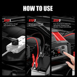 FOXSUR 25A 12V/24V Portable High-Power Car Ship Motorcycle Charger, US Plug, EU Plug, UK Plug, AU Plug, JP Plug