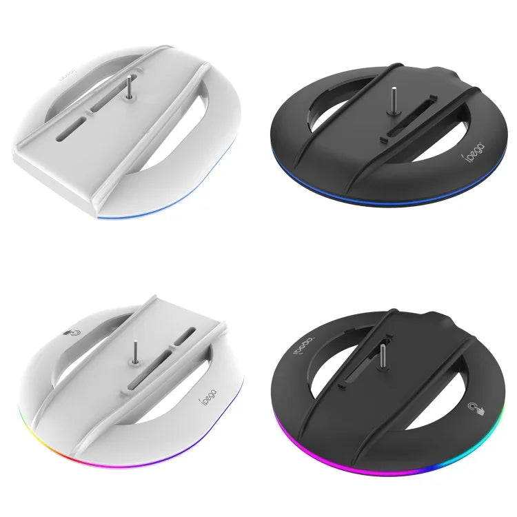 Giá đỡ làm mát đứng đa năng cho máy chơi game Sony PS5 Slim IPEGA, màu trắng, đen, trắng nhiều màu, đen nhiều màu
