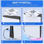 Giá đỡ làm mát đứng đa năng cho máy chơi game Sony PS5 Slim IPEGA, màu trắng, đen, trắng nhiều màu, đen nhiều màu