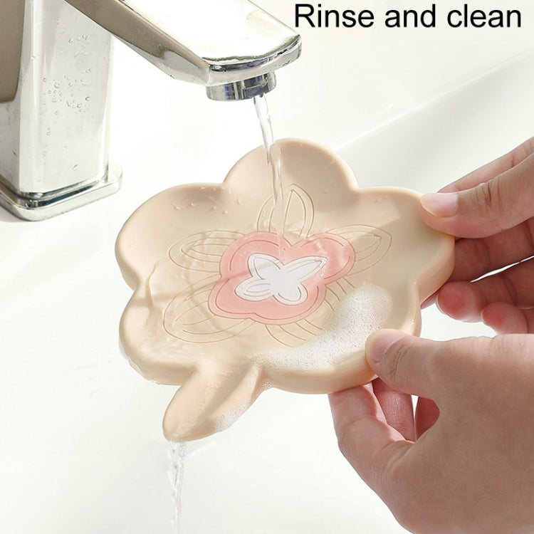 Bình đựng xà phòng silicone ngâm tường phòng tắm, giá đỡ xà phòng chống trượt thoát nước gia đình