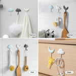 Bộ 3 Móc Treo Tường Gia Đình, Móc Dán Không Để Lại Vết, Không Cần Đục Lỗ, Dùng Cho Ký Túc Xá