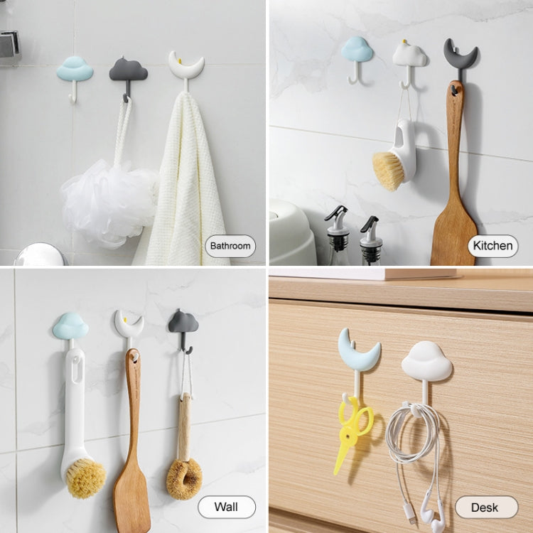 Bộ 3 Móc Treo Tường Gia Đình, Móc Dán Không Để Lại Vết, Không Cần Đục Lỗ, Dùng Cho Ký Túc Xá