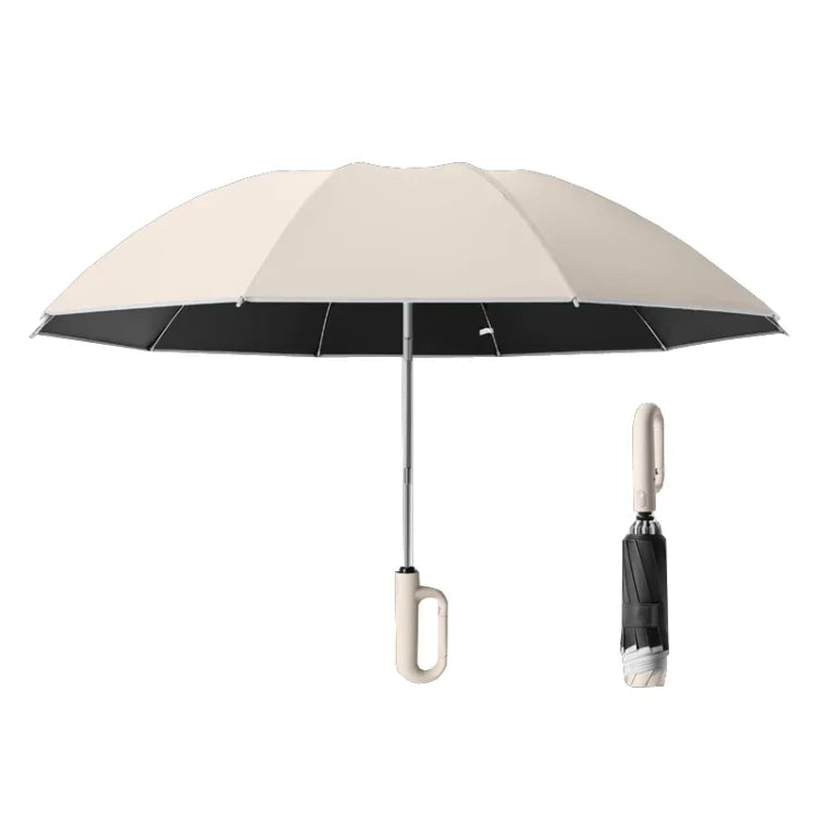 Ô Gấp Tự Động Dùng Đôi Che Mưa Che Nắng Unisex, Màu Be 105cm, Màu Xanh Dương 105cm, Màu Xám 105cm, Màu Be 125cm, Màu Xanh Dương 125cm, Màu Xám 125cm, Màu Be Đảo Ngược 105cm, Màu Xanh Dương Đảo Ngược 105cm