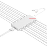 Bộ chia điều khiển nhiệt độ COOLMOON AM10 ARGB+PWM 10 cổng kép quạt case 5V 3Pin HUB