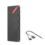 Bộ chia điều khiển nhiệt độ COOLMOON AM10 ARGB+PWM 10 cổng kép quạt case 5V 3Pin HUB