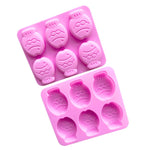 Khuôn bánh silicone hình cá nhỏ 6 ô, khuôn làm xà phòng thủ công, 6 ô cá nhỏ