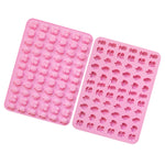 Khuôn kẹo fudge silicone hình trái cây 66 ô, khuôn kẹo mini 66 ô hình trái cây