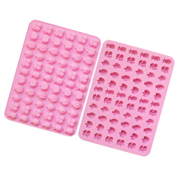 Khuôn kẹo fudge silicone hình trái cây 66 ô, khuôn kẹo mini 66 ô hình trái cây