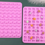 Khuôn kẹo fudge silicone hình trái cây 66 ô, khuôn kẹo mini 66 ô hình trái cây