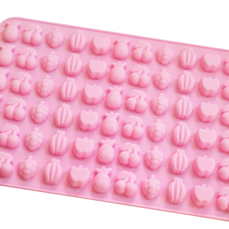 Khuôn kẹo fudge silicone hình trái cây 66 ô, khuôn kẹo mini 66 ô hình trái cây