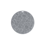 Thảm liếm chậm cho thú cưng 7 inch có đế hút chống trượt cho chó và mèo, màu xám, xanh bạc hà, xanh dương