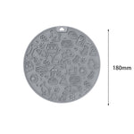 Thảm liếm chậm cho thú cưng 7 inch có đế hút chống trượt cho chó và mèo, màu xám, xanh bạc hà, xanh dương