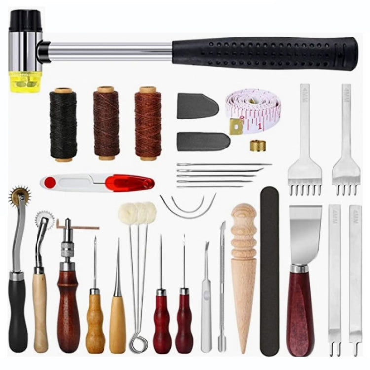 Bộ dụng cụ làm đồ da thủ công DIY, 35 cái/bộ
