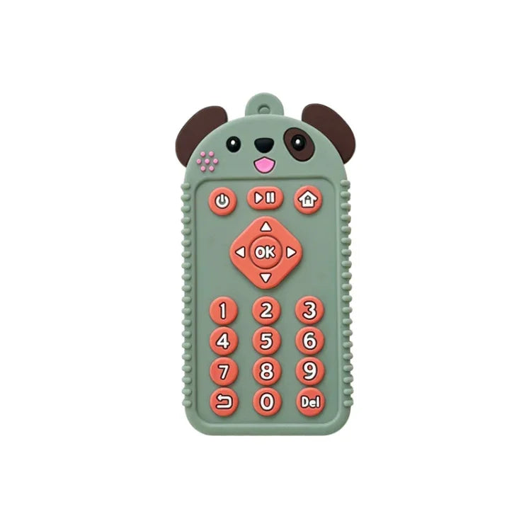 Đồ Chơi Trẻ Em Hình Hoạt Hình Reomte Đồ Gặm Nướu Silicone Cho Trẻ Sơ Sinh Trẻ Nhỏ, Chó Con Đen, Chó Con Xanh Dương, Chó Con Xanh Lá, Thỏ Đen, Thỏ Xanh Dương, Thỏ Xanh Lá, Gấu Đen, Gấu Xanh Dương, Gấu Xanh Lá