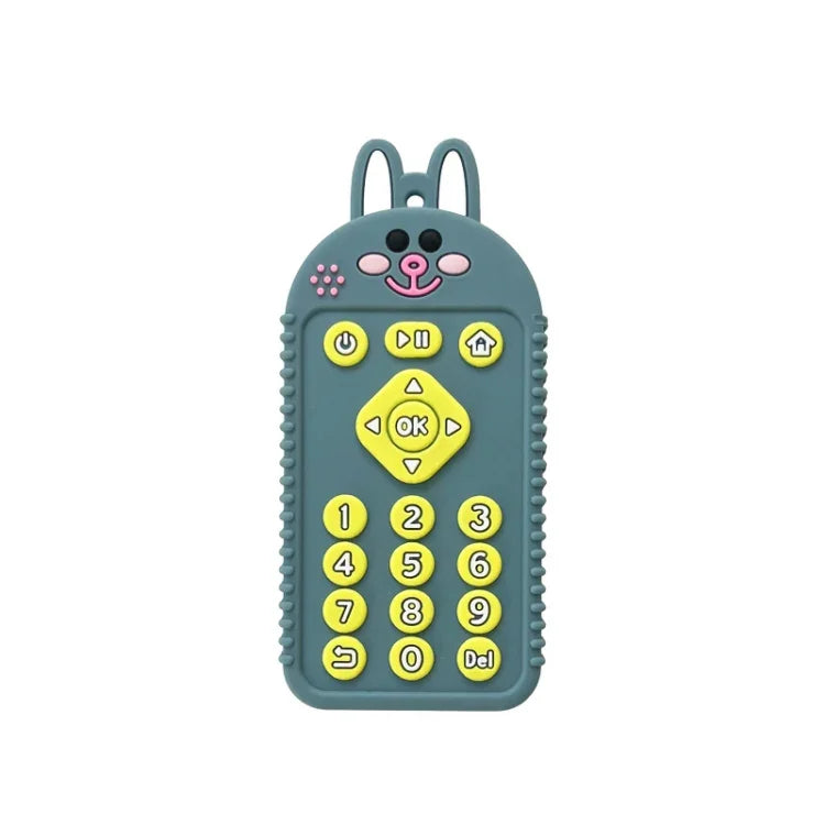 Đồ Chơi Trẻ Em Hình Hoạt Hình Reomte Đồ Gặm Nướu Silicone Cho Trẻ Sơ Sinh Trẻ Nhỏ, Chó Con Đen, Chó Con Xanh Dương, Chó Con Xanh Lá, Thỏ Đen, Thỏ Xanh Dương, Thỏ Xanh Lá, Gấu Đen, Gấu Xanh Dương, Gấu Xanh Lá