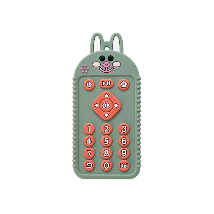 Đồ Chơi Trẻ Em Hình Hoạt Hình Reomte Đồ Gặm Nướu Silicone Cho Trẻ Sơ Sinh Trẻ Nhỏ, Chó Con Đen, Chó Con Xanh Dương, Chó Con Xanh Lá, Thỏ Đen, Thỏ Xanh Dương, Thỏ Xanh Lá, Gấu Đen, Gấu Xanh Dương, Gấu Xanh Lá