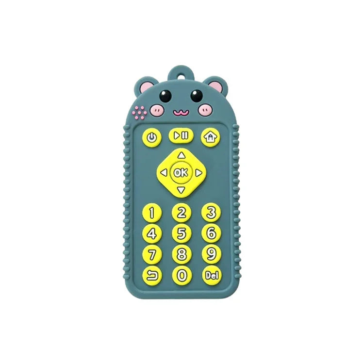 Đồ Chơi Trẻ Em Hình Hoạt Hình Reomte Đồ Gặm Nướu Silicone Cho Trẻ Sơ Sinh Trẻ Nhỏ, Chó Con Đen, Chó Con Xanh Dương, Chó Con Xanh Lá, Thỏ Đen, Thỏ Xanh Dương, Thỏ Xanh Lá, Gấu Đen, Gấu Xanh Dương, Gấu Xanh Lá