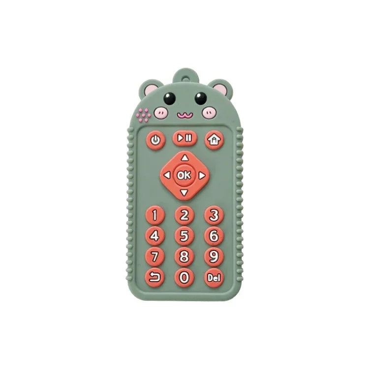 Đồ Chơi Trẻ Em Hình Hoạt Hình Reomte Đồ Gặm Nướu Silicone Cho Trẻ Sơ Sinh Trẻ Nhỏ, Chó Con Đen, Chó Con Xanh Dương, Chó Con Xanh Lá, Thỏ Đen, Thỏ Xanh Dương, Thỏ Xanh Lá, Gấu Đen, Gấu Xanh Dương, Gấu Xanh Lá