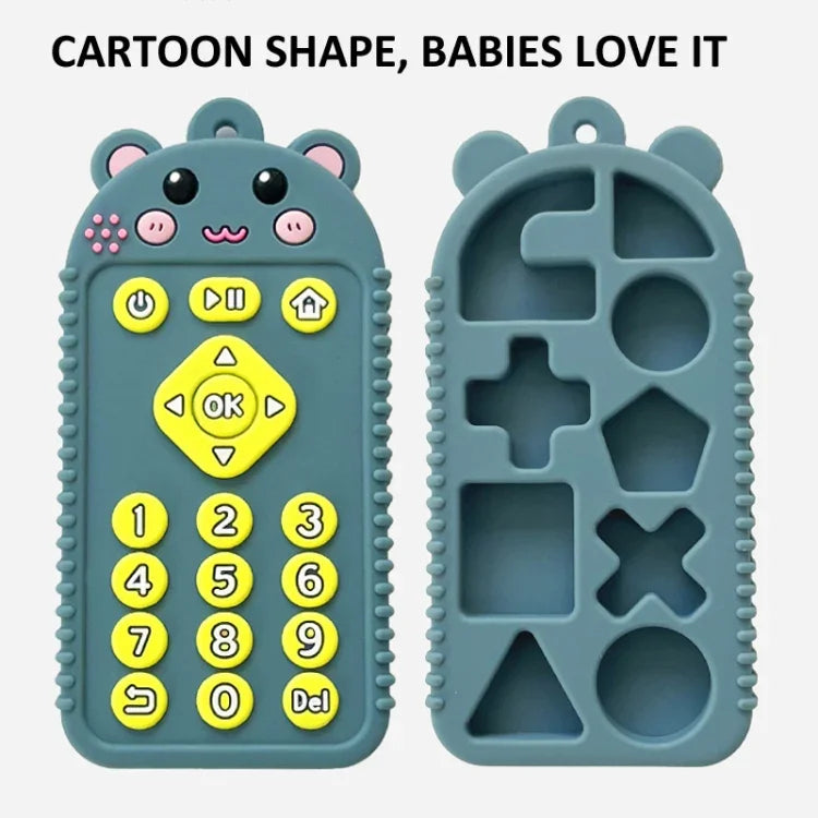 Đồ Chơi Trẻ Em Hình Hoạt Hình Reomte Đồ Gặm Nướu Silicone Cho Trẻ Sơ Sinh Trẻ Nhỏ, Chó Con Đen, Chó Con Xanh Dương, Chó Con Xanh Lá, Thỏ Đen, Thỏ Xanh Dương, Thỏ Xanh Lá, Gấu Đen, Gấu Xanh Dương, Gấu Xanh Lá
