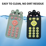 Đồ Chơi Trẻ Em Hình Hoạt Hình Reomte Đồ Gặm Nướu Silicone Cho Trẻ Sơ Sinh Trẻ Nhỏ, Chó Con Đen, Chó Con Xanh Dương, Chó Con Xanh Lá, Thỏ Đen, Thỏ Xanh Dương, Thỏ Xanh Lá, Gấu Đen, Gấu Xanh Dương, Gấu Xanh Lá