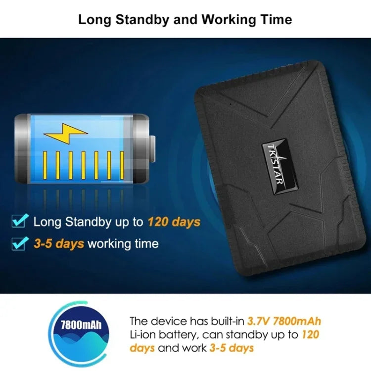 TKSTAR TK915 Thiết bị định vị chống trộm GPS ô tô tần số tứ 4G, 4G