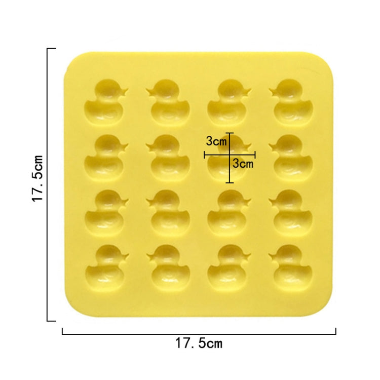 Khuôn socola silicone hình vịt vàng dễ thương, khuôn sáp sơn mài lửa, vịt vàng